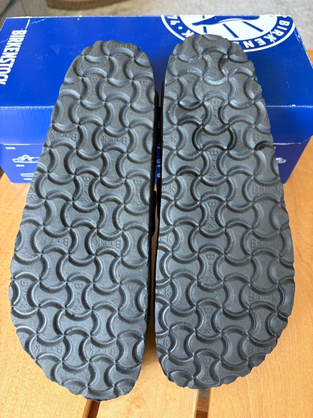 Birkenstock Black Boston Clogs with Adjustable Strap - Picture 2 of 4